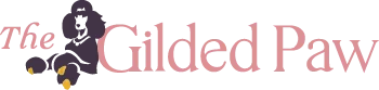 The long logo for the Gilded Paw.